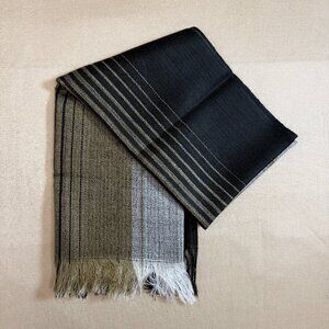 Black White And Gold Scarf From South America